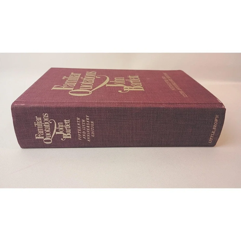 Familiar Quotations by John Bartlett (Hardcover 1980) 125th Anniversary Edition